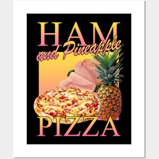 Ham And Pineapple Pizza Posters and Art